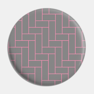 Geometric Tiles in Grey and Pink Pin