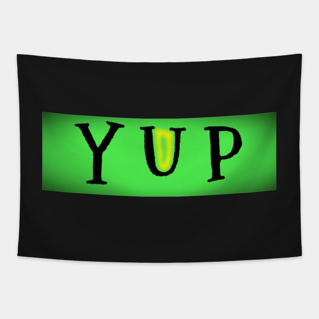 YUP logo Tapestry by jomaot