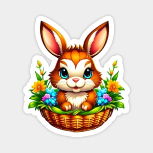 Kawaii Easter Bunny Magnet
