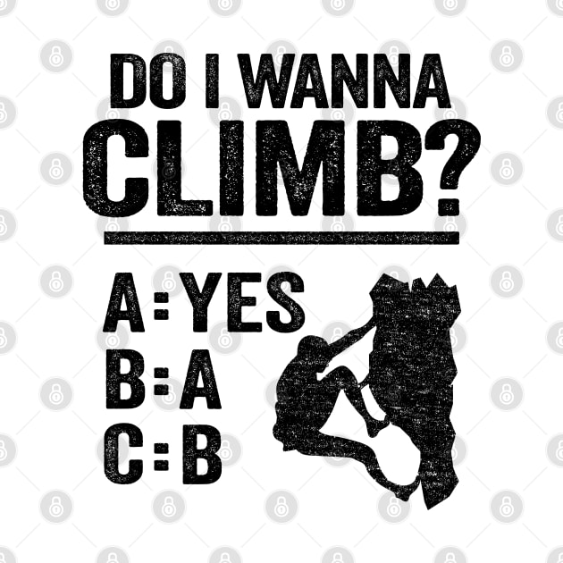 Do I Wanna Climb Funny Climbing by Kuehni