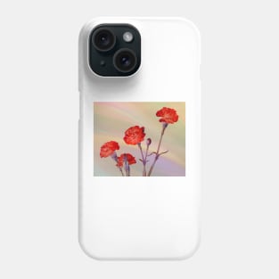 Red Carnations Phone Case