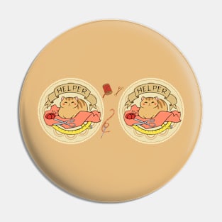 Cat Helper Mug Pin