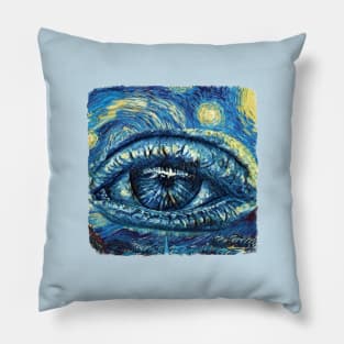 Illuminati Eye Van Gogh Style Pillow