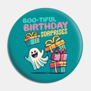 boo birthday Pin