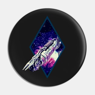 B5 - Last Best Hope for Peace - Space Station -  Black - Sci-Fi Pin