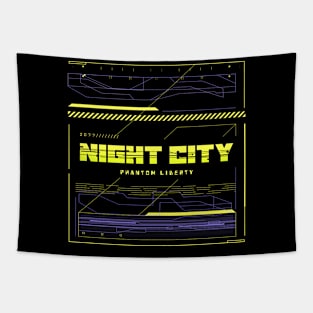 Cyberpunk Phantom Liberty Night City Tapestry