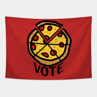 Vote Sliced Pizza Tapestry