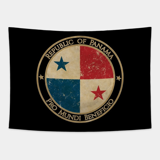 Vintage Republic of Panama USA North America United States Flag Tapestry by DragonXX