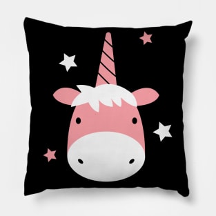 Unicorn (black) Pillow