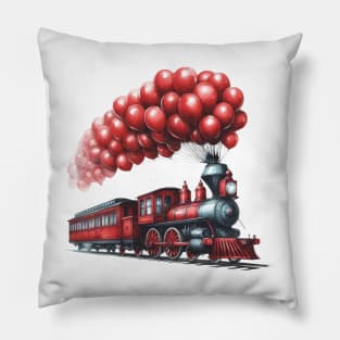 Valentine Locomotive Pillow