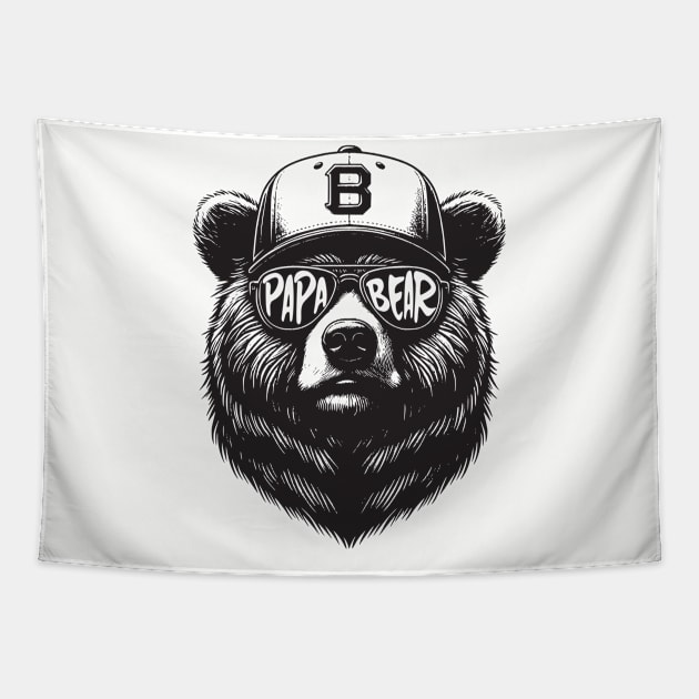 Papa Bear Tapestry by susanne.haewss@googlemail.com