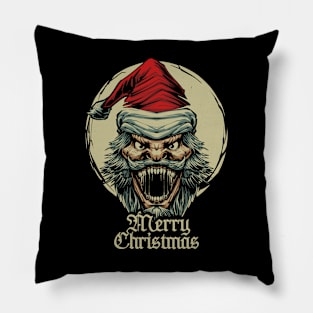 monster santa claus Pillow