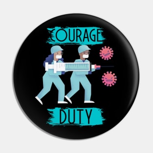 Courage and Duty Pin