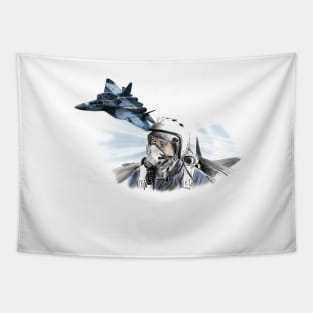 Fighter pilot Tapestry