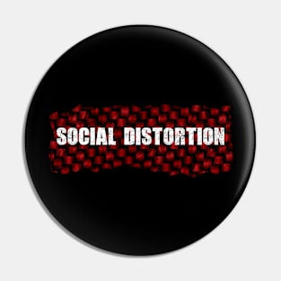 Social Distortion Ripped Flannel Pin