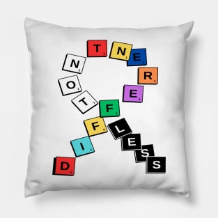 Autism Awareness Different not less Pillow