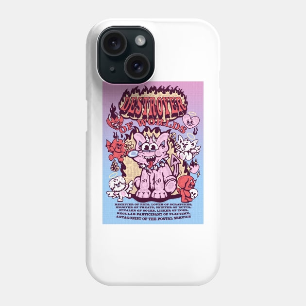 Destroyer of Worlds Phone Case by falsetoothart