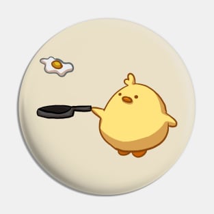 Cute Chick Fry Egg For Breakfast Pin