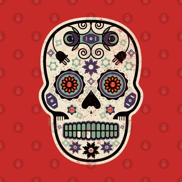 Scintilla de Vida Mexican Sugar Skull by DanielLiamGill