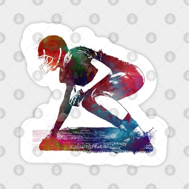 American football player #football #sport Magnet by JBJart