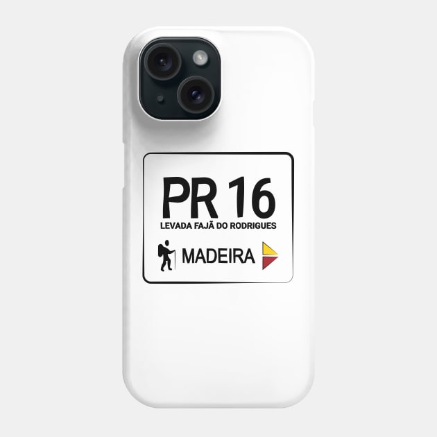 Madeira Island PR16 LEVADA FAJÃ DO RODRIGUES logo Phone Case by Donaby