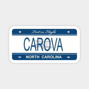 Carova NC Lic Plate Magnet