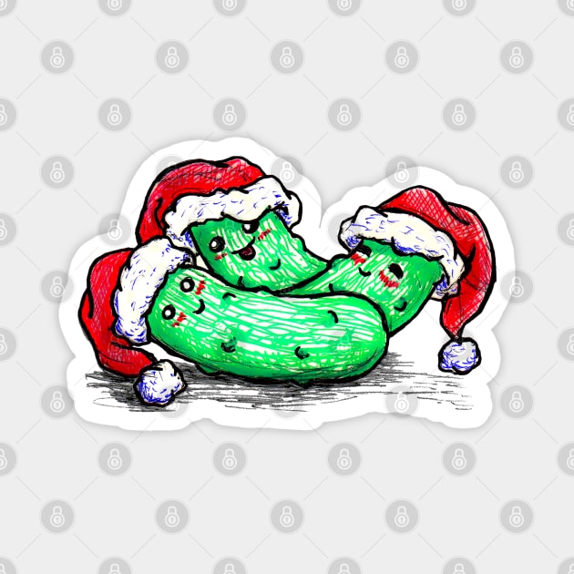 Christmas Pickles Magnet by Thedustyphoenix