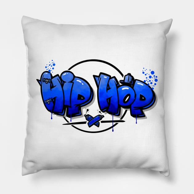 hip hop 1 Pillow by manuvila