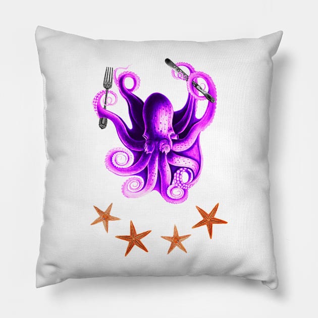 funny octopus Pillow by ysmnlettering