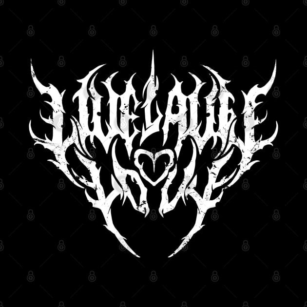 Live Laugh Love - White by Unfluid