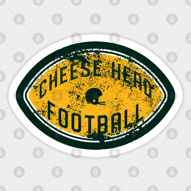 Cheese Head Football Packers Football Sticker Teepublic Au
