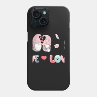 valentine gnome pattern Phone Case