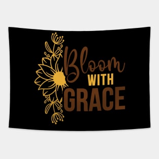 bloom with grace Tapestry