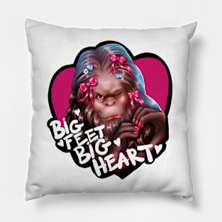 Big Feet Big Heart Pillow