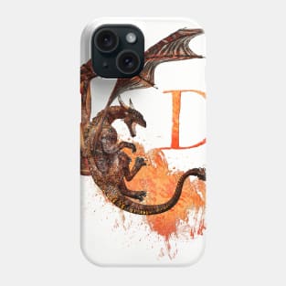 Drachen Buchstabe D Phone Case