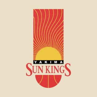 Defunct Yakima Sun Kings CBA Basketball 1990 T-Shirt