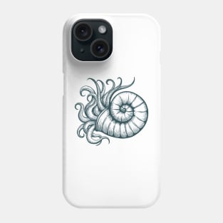 Sea Shell with Mollusc Tentacles Phone Case