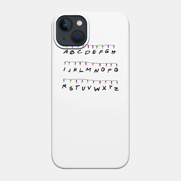 Alphabet Christmas lights message - Alphabet Christmas Lights - Phone Case