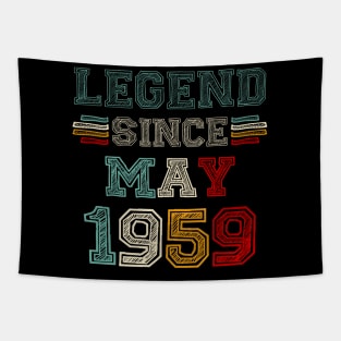 64 Years Old Legend Since May 1959 64th Birthday Tapestry