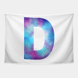 Letter D galaxy Tapestry