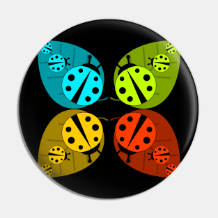 Ladybugs in colors Pin