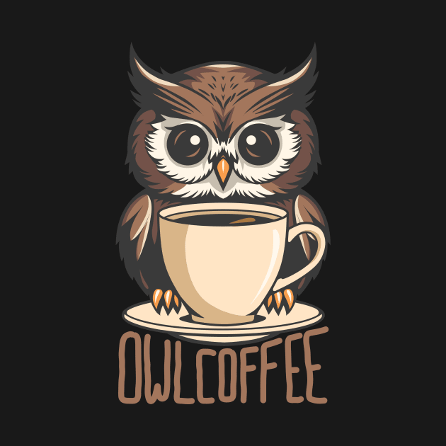 Owl and Coffee by milhad