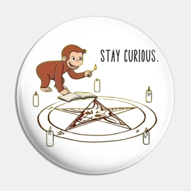 Curious George Pin by Cun-Tees!