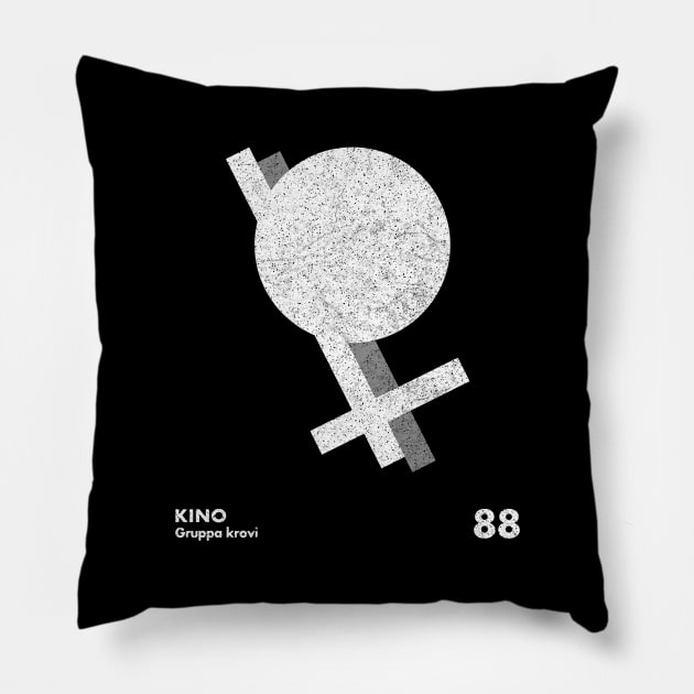 KINO / Кино́ / Minimalist Graphic Artwork Design Pillow by saudade