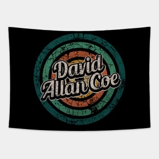 David Allan Coe // Retro Circle Crack Vintage Tapestry