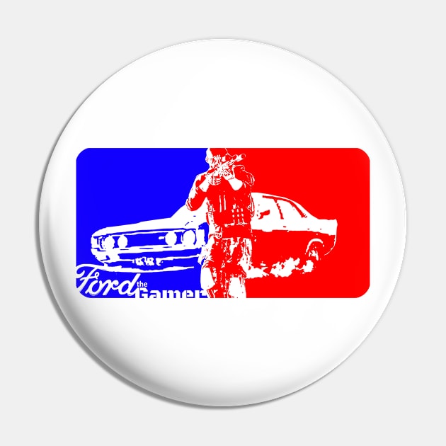 Ford the Gamer-Banner Transparency Pin by Ironmatter