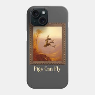 When Pigs Fly Funny Art Phone Case