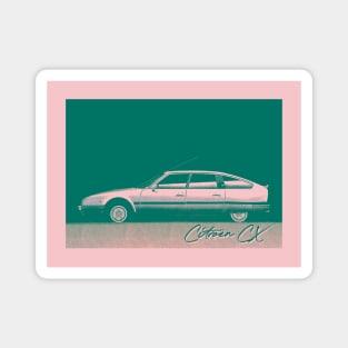 Citroën CX ------ Retro Style Duotone Aesthetic Car Art Magnet