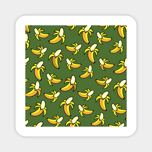 Banana Pattern 12 Magnet by B&K