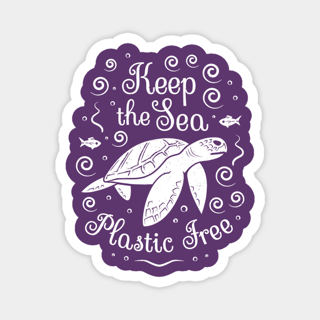 Save Our Ocean - Keep the Sea Plastic Free Magnet by bangtees